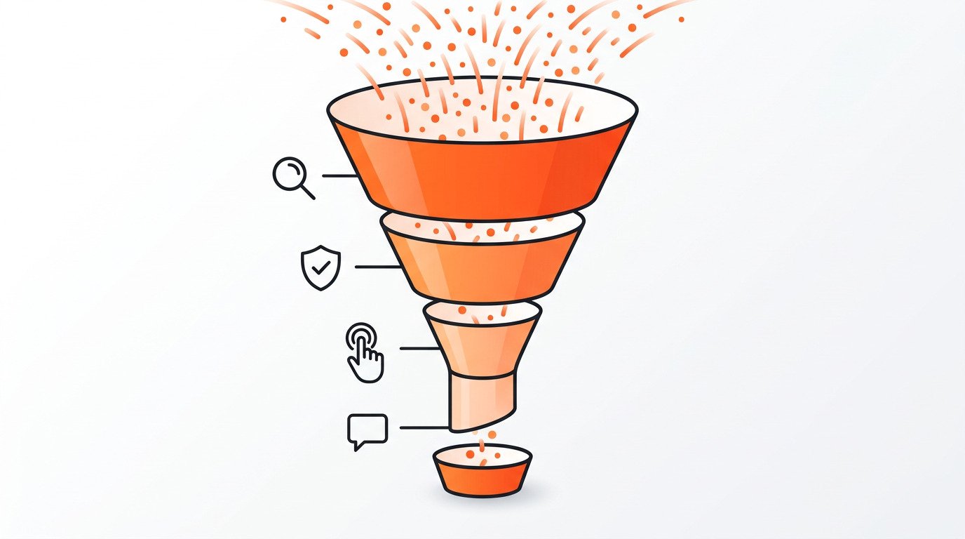 Embudo de captación de clientes con marketing digital